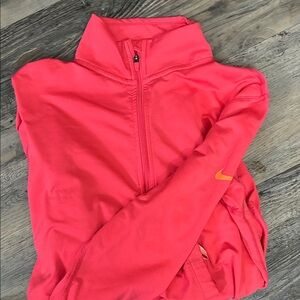 Nike Coral Pink Half-Zip Training Pullover